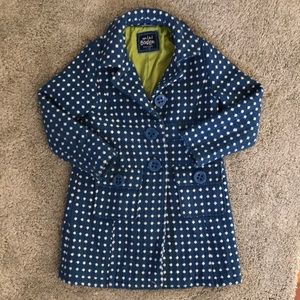 Mini Boden Polka Dot Coat sz 7/8